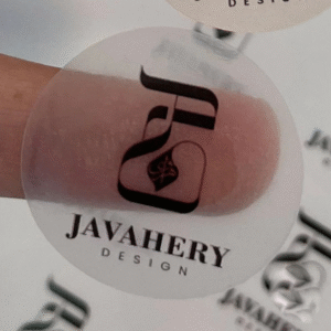 چاپ لیبل دایره شفاف